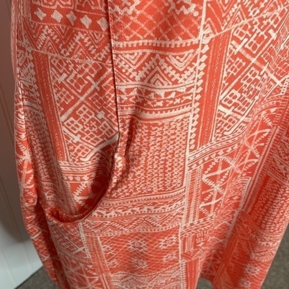 New Woolrich Creamsicle Orange/White Print Tank Dress Size Large (L) - Picture 8 of 10